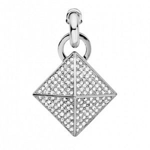 Dyrberg/Kern Abasi Swarovski crystal pyramid pendant